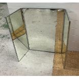 A large tri free standing mirror 112cm x 81cm