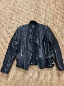 A vintage Bobo leather jacket size 38