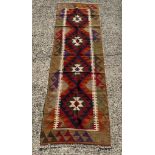 A Maimana Kilim runner 191cm x 66cm