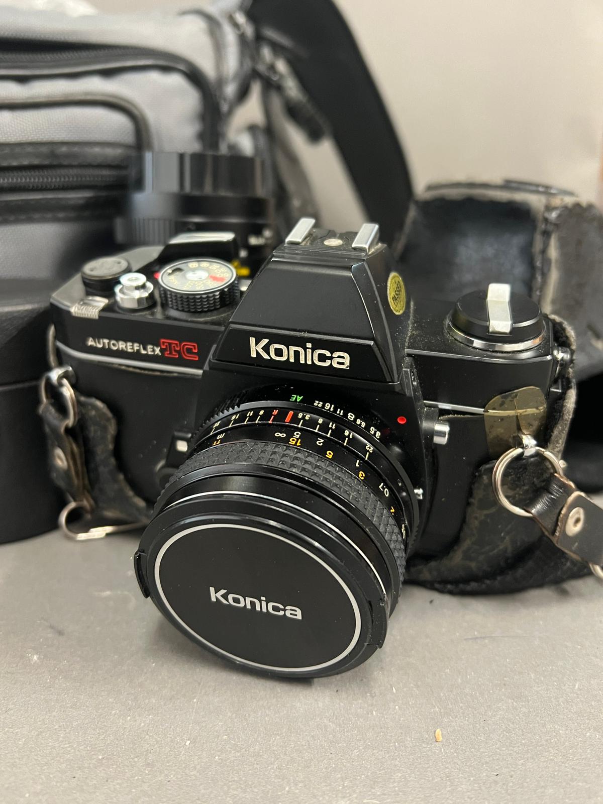 Konica TC camera and two lens - Image 3 of 3