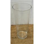A large glass vase (H75cm Dia27cm)