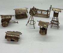 A small selection of silver items from the Far East.