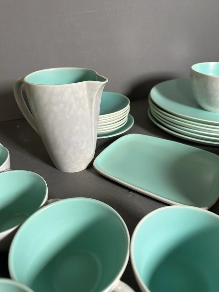 A part two tone dinner service by Poole pottery - Image 5 of 6