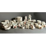 A large selection of Goss china, various themes styles and shapes