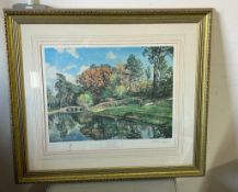 An Arthur Weaver signed print "Scene of the Mastes Augusta" 55cm x 42cm