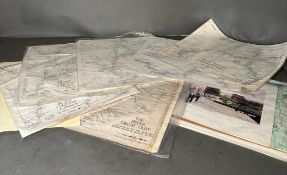 A large selection of vintage maps to include Trent Waters, The Great River Ouse and The Stourport