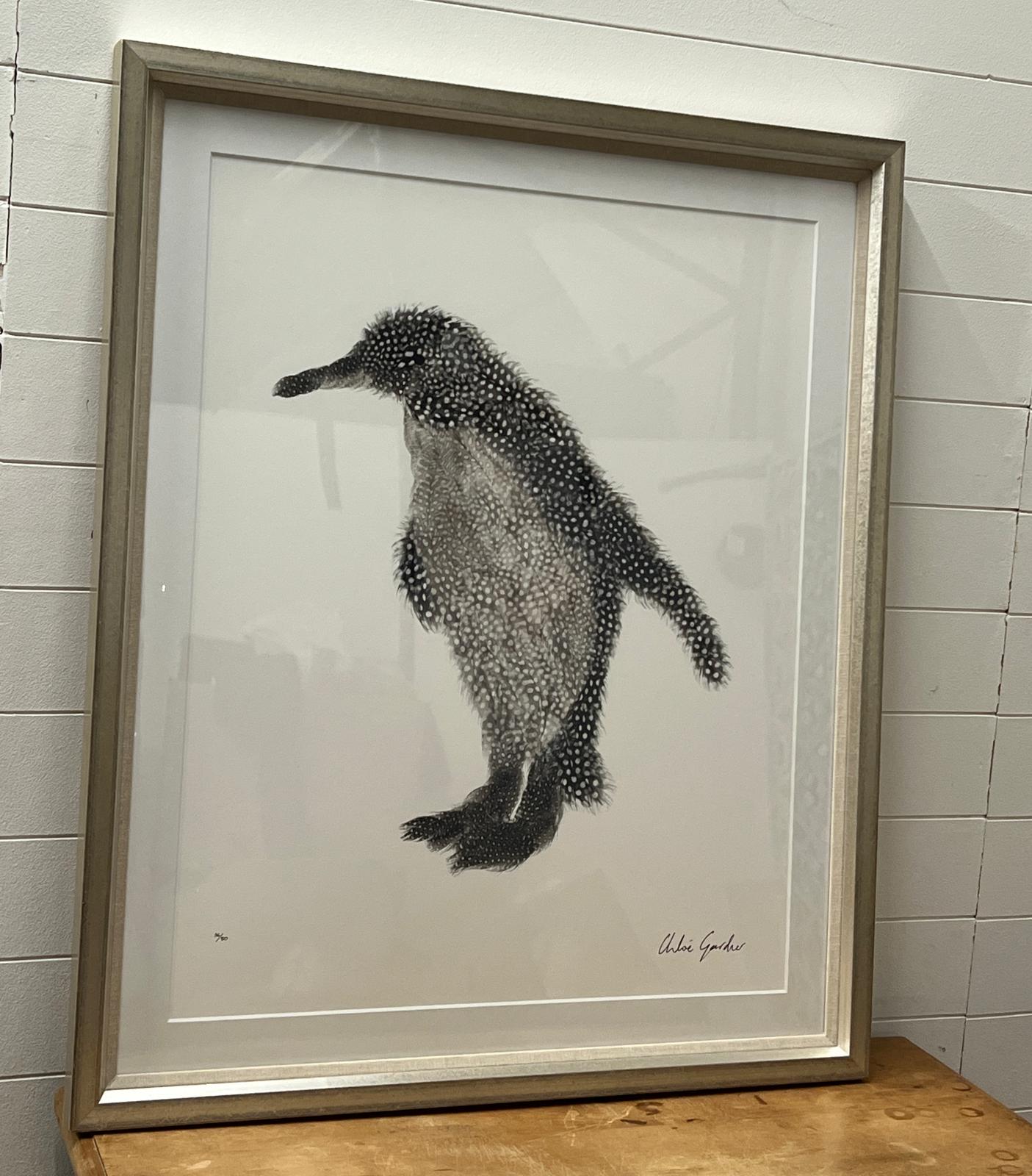 A Giclee print by Chloe Gardner "Penguin" 36/50 signed lower right (68cm x 50cm)