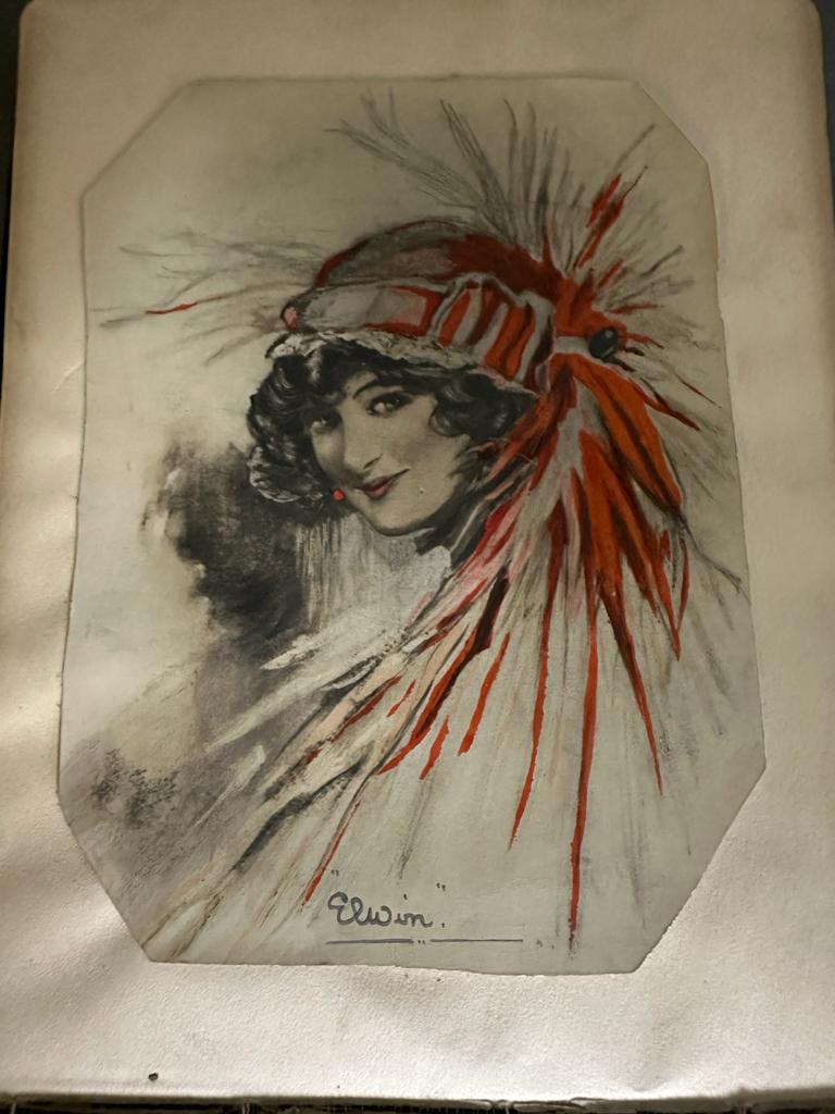An Edwardian sketch book covering a variety of subjects - Image 5 of 6