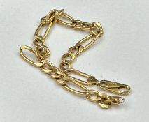 An 18ct gold bracelet, approximate weight 9.8g