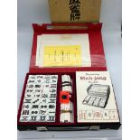 A cased Mah-jong set