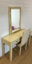 Pierre Vadel dressing table and chair ( 75cm H x 126cm L x 40cm D)