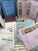 A selection of sheet music mainly for organ