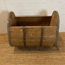 A barrel butter churn (H68cm W72cm D40cm)