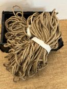 A selection of thin ropes various sizes