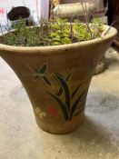 Two terracotta planters