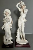 Two signed Guiseppe Armani Capodimonte "Florence" figures