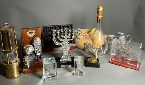 A collection of football official awards and presentation trophies, formerly the property of a FA