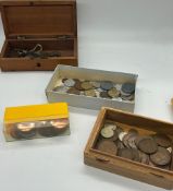 A selection of various coins etc