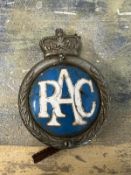 A vintage RAC badge