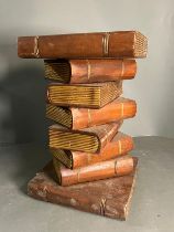 A side table in the form of a stack of books (H50cm Sq32cm)