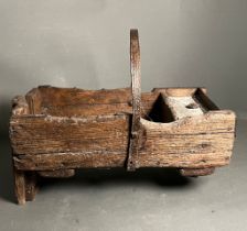 An early blacksmiths trug (H38cm W46cm D27cm)