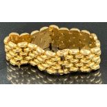 An 18ct gold bracelet, approximate total weight 41.5g