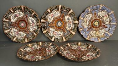 A selection of Alhambrian Majolica plates