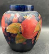 A Moorcroft pomegranate vase (H11.5cm) Condition Report small chip to rim