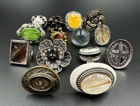 A selection of quality costume rings