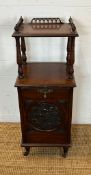 A Victorian mahogany coal box