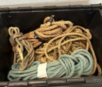 A quantity of rope, various sizes