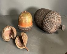 Resin nuts and shell decorative items