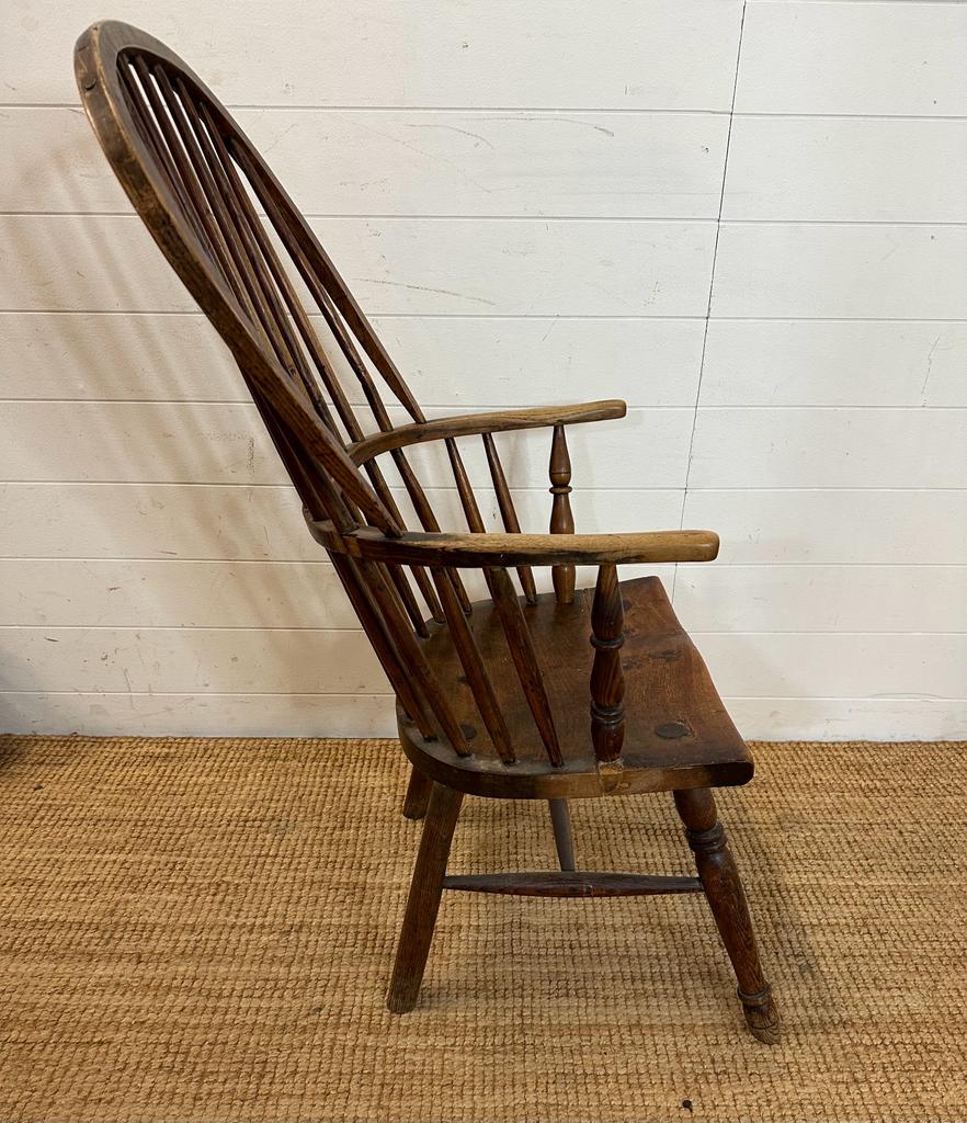 An oak stick back Windsor chair - Image 4 of 5