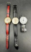 A selection of men wristwatches to include Sekonda Avia and Angersol