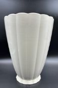 A white fluted vase by Keith Murray for Wedgewood