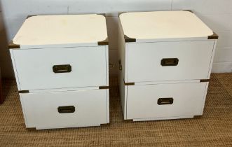 Two campaign style bedsides