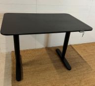 A Bekant Ikea desk with adjustable height (W120cm D80cm)