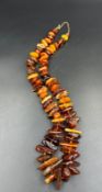 A Baltic Amber necklace