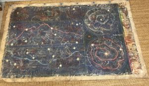 A constellation and star wall hanging 210cm x 130cm