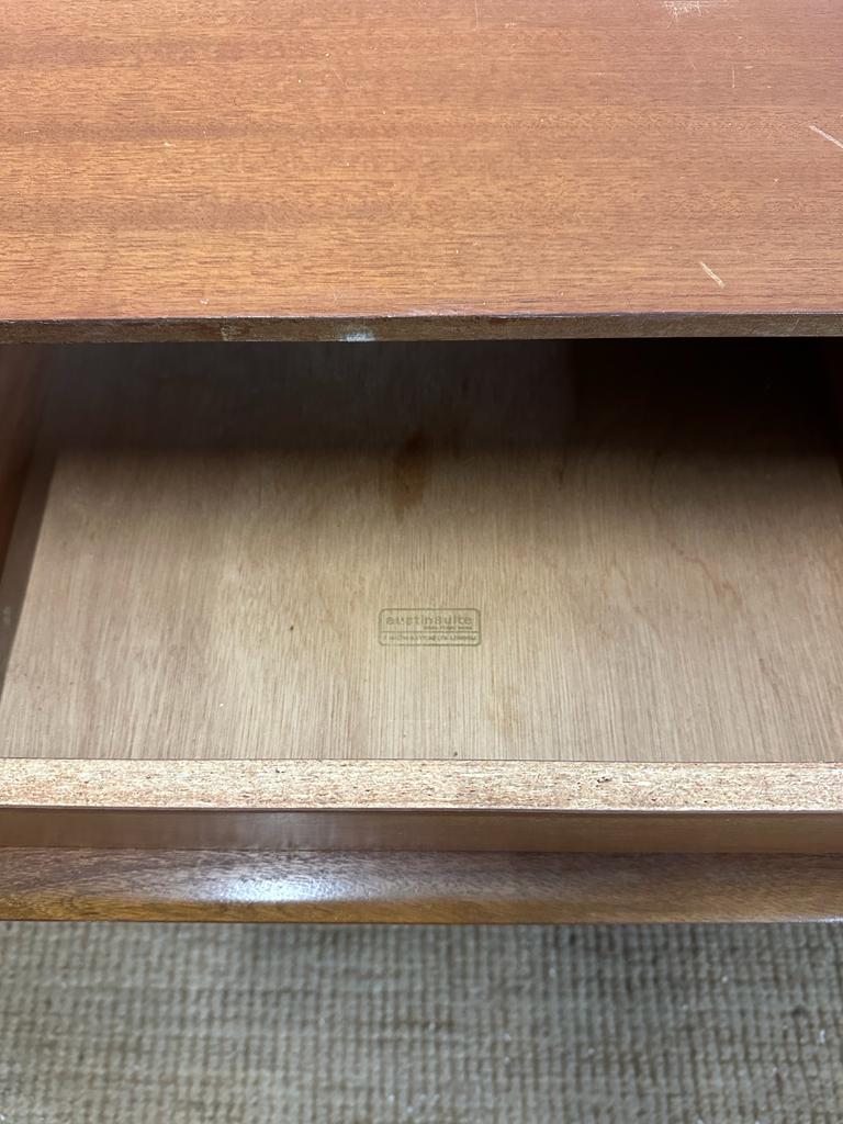 A Mid Century teak six drawer sideboard AF (H66cm W145cm D42cm) - Image 7 of 7