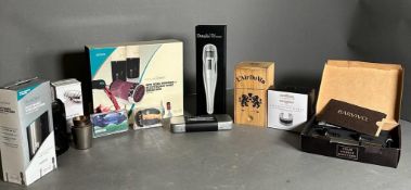 A selection of companion sets to include wine thermometers aerators etc