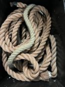 A collection of ropes various sizes