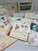 A selection of First Day covers and other various stamps