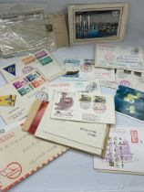 A selection of First Day covers and other various stamps