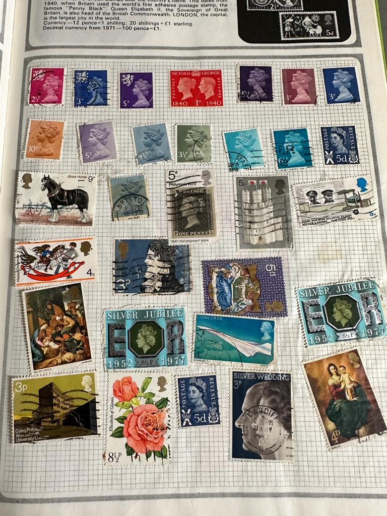 A selection of UK and World stamps, some loose - Image 10 of 10
