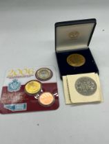 Euro coins in a presentation pack