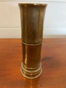 A brass bamboo style vase (H15cm)