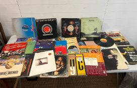 A large collection of LP's of 70's 80's, pop, rock and soul music various conditions
