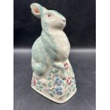 A Rye pottery china rabbit (H22cm)