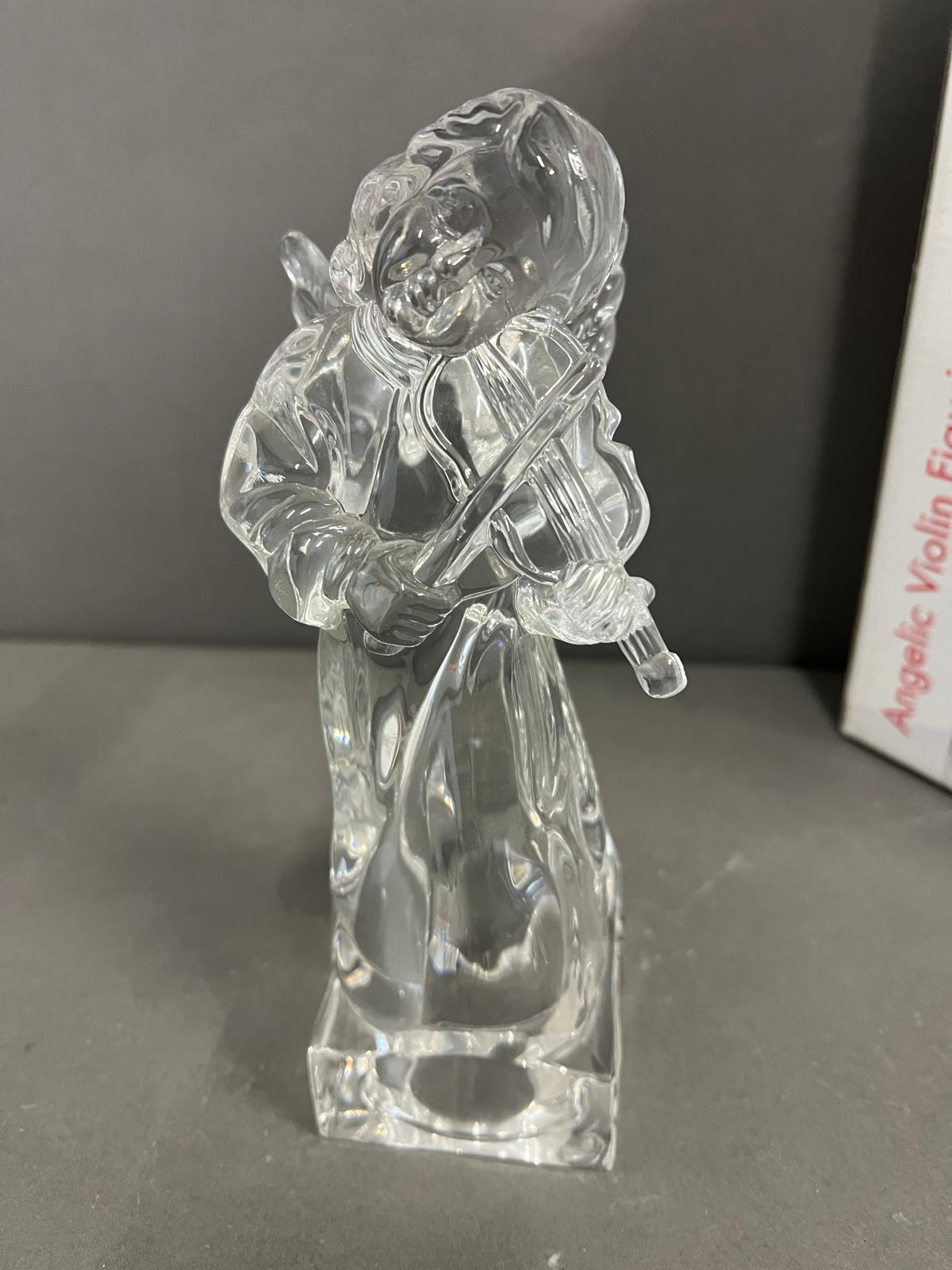 Mikasa Angelic violin figurine, lead crystal - Image 2 of 2